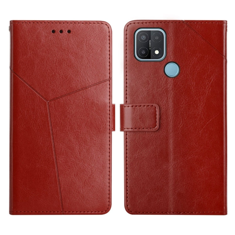 Custodia per telefono in pelle flip orizzontale con cuciture a Y, For OPPO A8 / A31, For OPPO A9 2020, For OPPO A15 / A15s, For OPPO A92 / A52