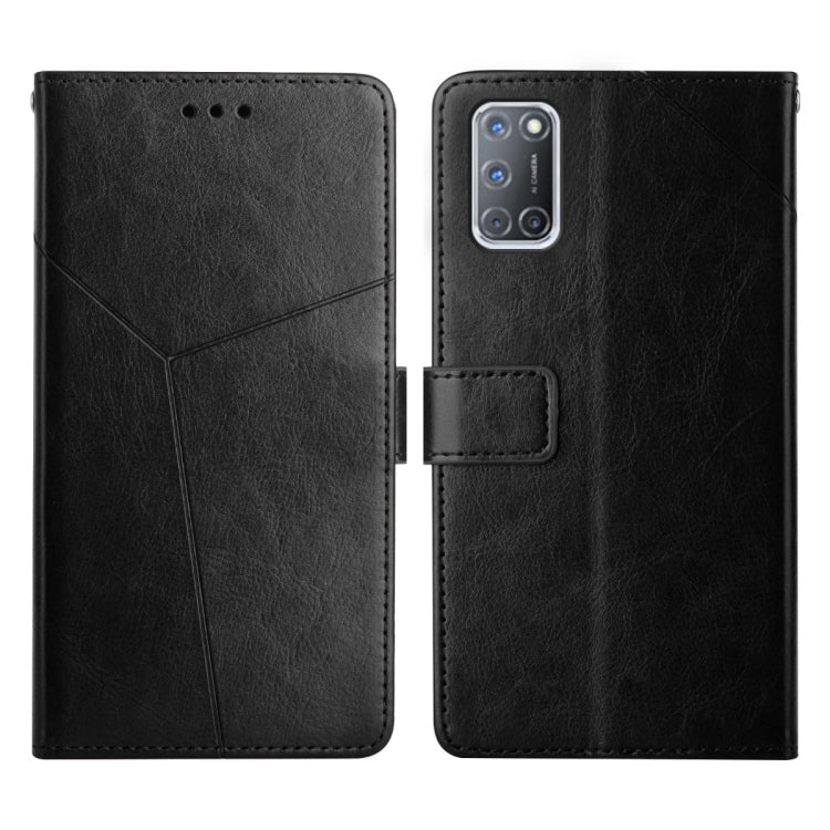 Custodia per telefono in pelle flip orizzontale con cuciture a Y, For OPPO A8 / A31, For OPPO A9 2020, For OPPO A15 / A15s, For OPPO A92 / A52