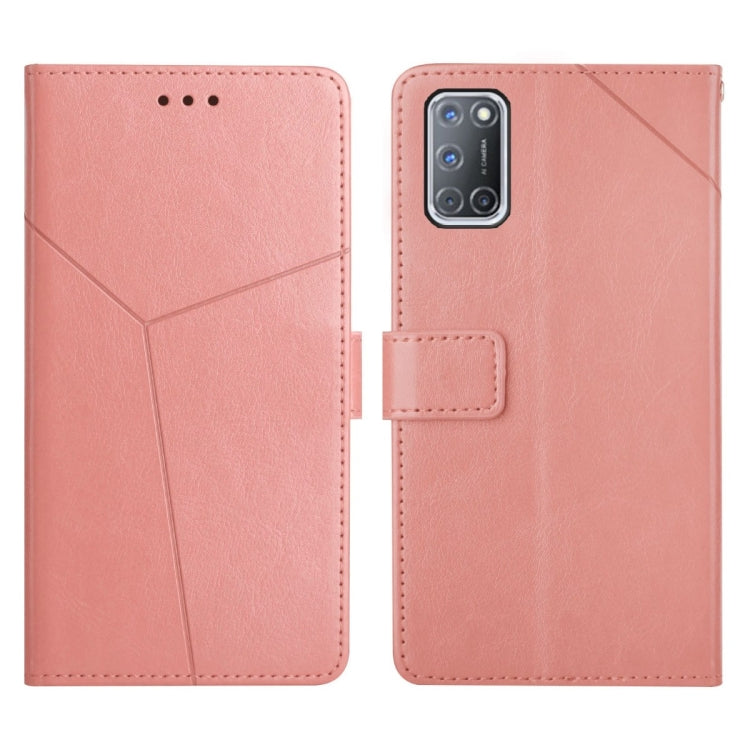 Custodia per telefono in pelle flip orizzontale con cuciture a Y, For OPPO A8 / A31, For OPPO A9 2020, For OPPO A15 / A15s, For OPPO A92 / A52