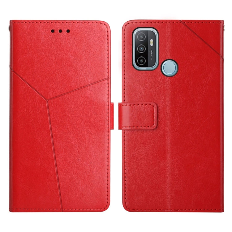 Custodia per telefono in pelle flip orizzontale con cuciture a Y, For OPPO A53 4G, For OPPO A54 / A16 4G, For OPPO A54 5g, For OPPO A55S Japan Version