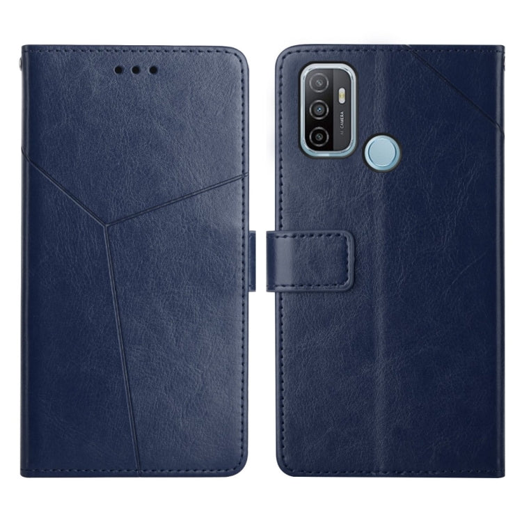 Custodia per telefono in pelle flip orizzontale con cuciture a Y, For OPPO A53 4G, For OPPO A54 / A16 4G, For OPPO A54 5g, For OPPO A55S Japan Version