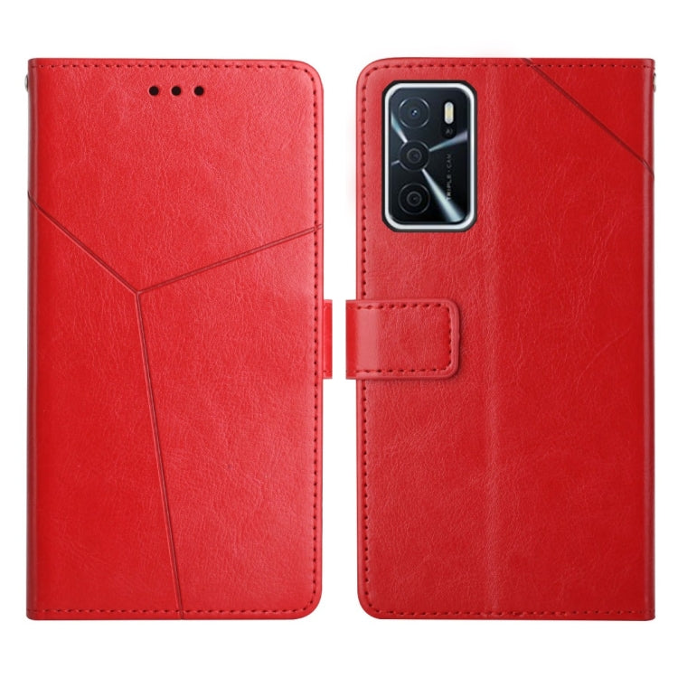 Custodia per telefono in pelle flip orizzontale con cuciture a Y, For OPPO A53 4G, For OPPO A54 / A16 4G, For OPPO A54 5g, For OPPO A55S Japan Version