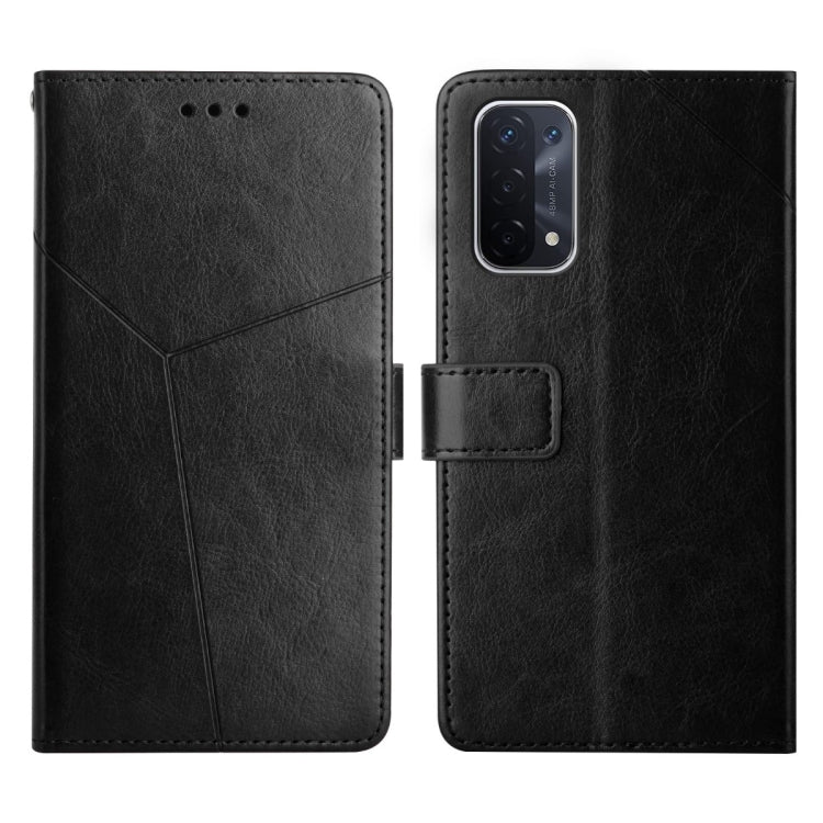 Custodia per telefono in pelle flip orizzontale con cuciture a Y, For OPPO A53 4G, For OPPO A54 / A16 4G, For OPPO A54 5g, For OPPO A55S Japan Version