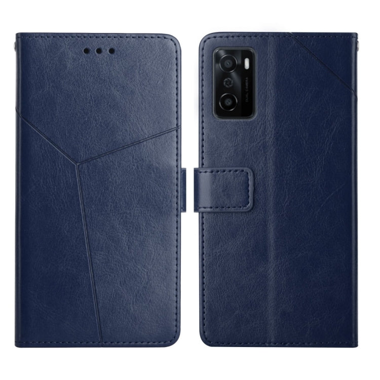 Custodia per telefono in pelle flip orizzontale con cuciture a Y, For OPPO A53 4G, For OPPO A54 / A16 4G, For OPPO A54 5g, For OPPO A55S Japan Version