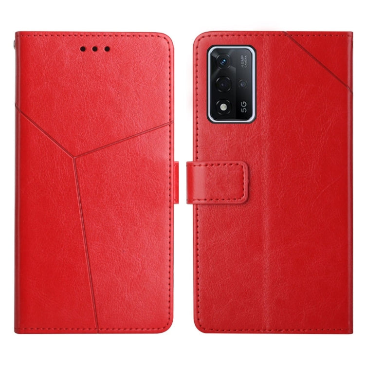 Custodia per telefono in pelle flip orizzontale con cuciture a Y, For OPPO A91, For OPPO A92s / Reno4 Z 5G, For OPPO A93S 5G, For OPPO A94 4G