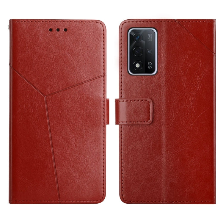 Custodia per telefono in pelle flip orizzontale con cuciture a Y, For OPPO A91, For OPPO A92s / Reno4 Z 5G, For OPPO A93S 5G, For OPPO A94 4G