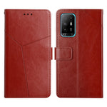 Custodia per telefono in pelle flip orizzontale con cuciture a Y, For OPPO A94 5G, For OPPO F17, For OPPO F17 Pro, For OPPO A74 4G / F19
