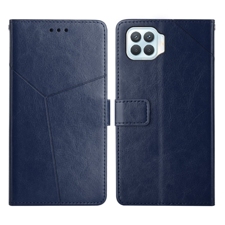 Custodia per telefono in pelle flip orizzontale con cuciture a Y, For OPPO A94 5G, For OPPO F17, For OPPO F17 Pro, For OPPO A74 4G / F19