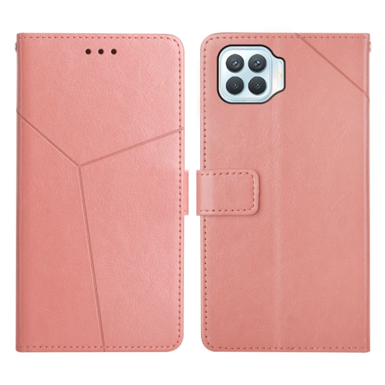 Custodia per telefono in pelle flip orizzontale con cuciture a Y, For OPPO A94 5G, For OPPO F17, For OPPO F17 Pro, For OPPO A74 4G / F19