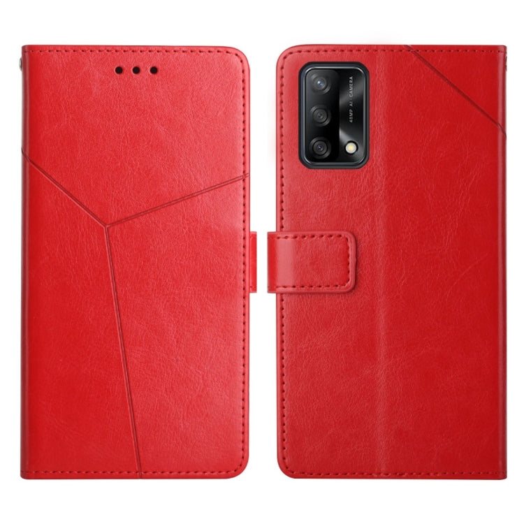 Custodia per telefono in pelle flip orizzontale con cuciture a Y, For OPPO A94 5G, For OPPO F17, For OPPO F17 Pro, For OPPO A74 4G / F19