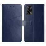 Custodia per telefono in pelle flip orizzontale con cuciture a Y, For OPPO A94 5G, For OPPO F17, For OPPO F17 Pro, For OPPO A74 4G / F19