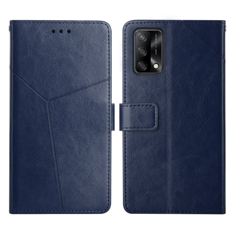 Custodia per telefono in pelle flip orizzontale con cuciture a Y, For OPPO A94 5G, For OPPO F17, For OPPO F17 Pro, For OPPO A74 4G / F19