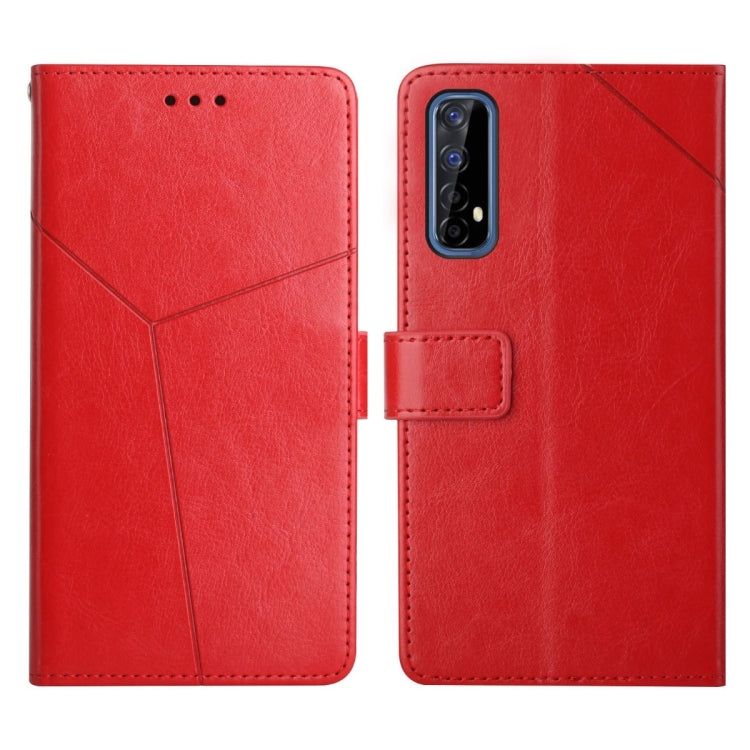 Custodia per telefono in pelle flip orizzontale con cuciture a Y, For OPPO Realme 7 4G, For OPPO Realme 7 Pro, For OPPO Realme 8 5G, For OPPO Realme 8 / 8 Pro