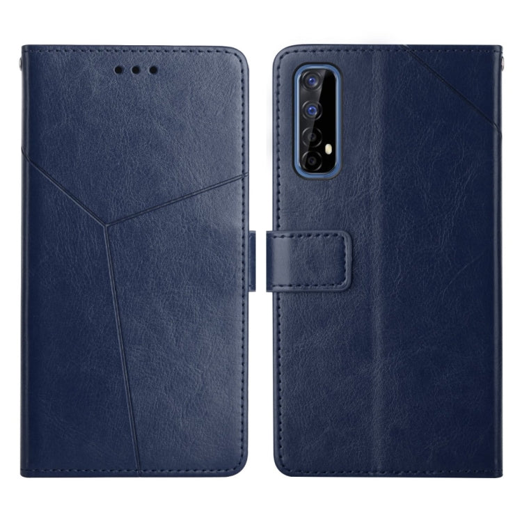 Custodia per telefono in pelle flip orizzontale con cuciture a Y, For OPPO Realme 7 4G, For OPPO Realme 7 Pro, For OPPO Realme 8 5G, For OPPO Realme 8 / 8 Pro