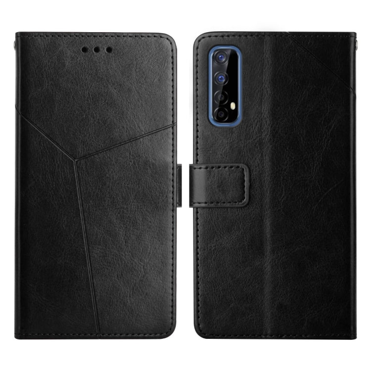 Custodia per telefono in pelle flip orizzontale con cuciture a Y, For OPPO Realme 7 4G, For OPPO Realme 7 Pro, For OPPO Realme 8 5G, For OPPO Realme 8 / 8 Pro