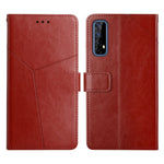 Custodia per telefono in pelle flip orizzontale con cuciture a Y, For OPPO Realme 7 4G, For OPPO Realme 7 Pro, For OPPO Realme 8 5G, For OPPO Realme 8 / 8 Pro