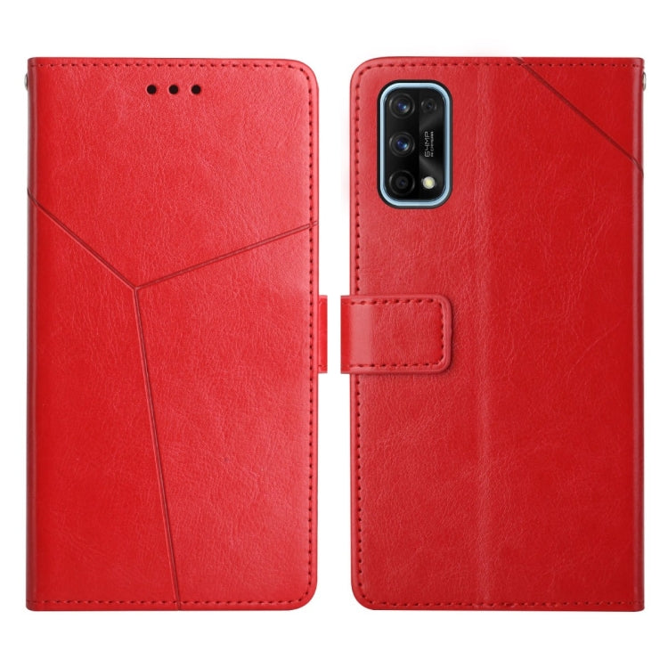 Custodia per telefono in pelle flip orizzontale con cuciture a Y, For OPPO Realme 7 4G, For OPPO Realme 7 Pro, For OPPO Realme 8 5G, For OPPO Realme 8 / 8 Pro