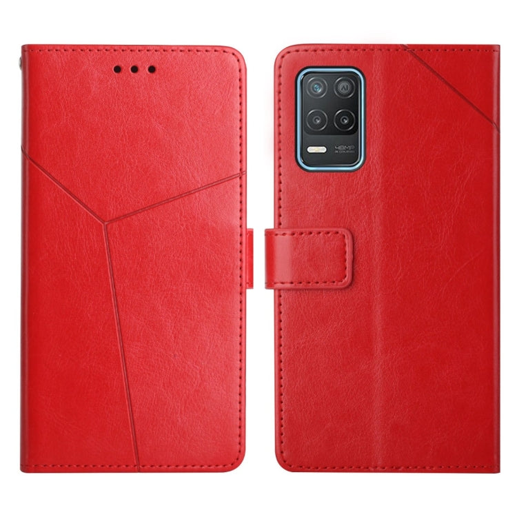 Custodia per telefono in pelle flip orizzontale con cuciture a Y, For OPPO Realme 7 4G, For OPPO Realme 7 Pro, For OPPO Realme 8 5G, For OPPO Realme 8 / 8 Pro