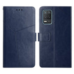Custodia per telefono in pelle flip orizzontale con cuciture a Y, For OPPO Realme 7 4G, For OPPO Realme 7 Pro, For OPPO Realme 8 5G, For OPPO Realme 8 / 8 Pro