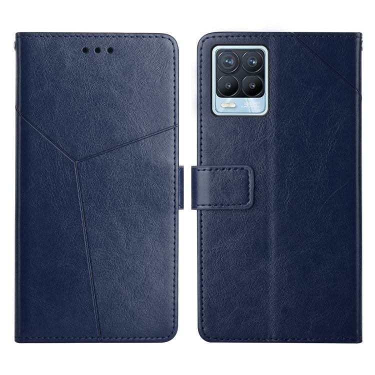 Custodia per telefono in pelle flip orizzontale con cuciture a Y, For OPPO Realme 7 4G, For OPPO Realme 7 Pro, For OPPO Realme 8 5G, For OPPO Realme 8 / 8 Pro
