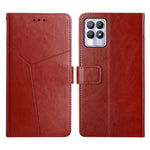 Custodia per telefono in pelle flip orizzontale con cuciture a Y, For OPPO Realme 8i, For OPPO Realme C11, For OPPO Realme C15 / C20, For OPPO Realme GT