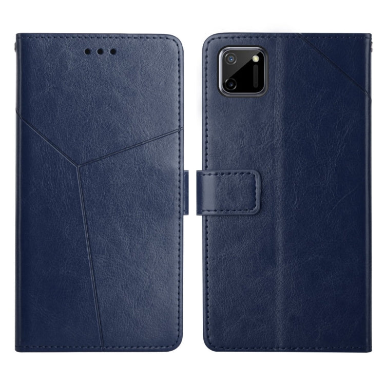 Custodia per telefono in pelle flip orizzontale con cuciture a Y, For OPPO Realme 8i, For OPPO Realme C11, For OPPO Realme C15 / C20, For OPPO Realme GT