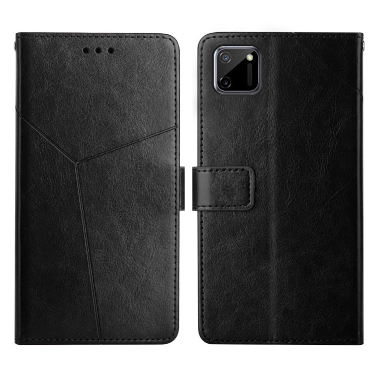Custodia per telefono in pelle flip orizzontale con cuciture a Y, For OPPO Realme 8i, For OPPO Realme C11, For OPPO Realme C15 / C20, For OPPO Realme GT