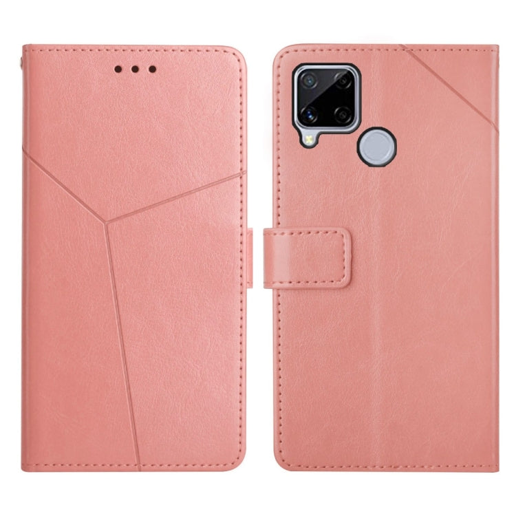 Custodia per telefono in pelle flip orizzontale con cuciture a Y, For OPPO Realme 8i, For OPPO Realme C11, For OPPO Realme C15 / C20, For OPPO Realme GT