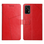 Custodia per telefono in pelle flip orizzontale con cuciture a Y, For OPPO Realme 8i, For OPPO Realme C11, For OPPO Realme C15 / C20, For OPPO Realme GT