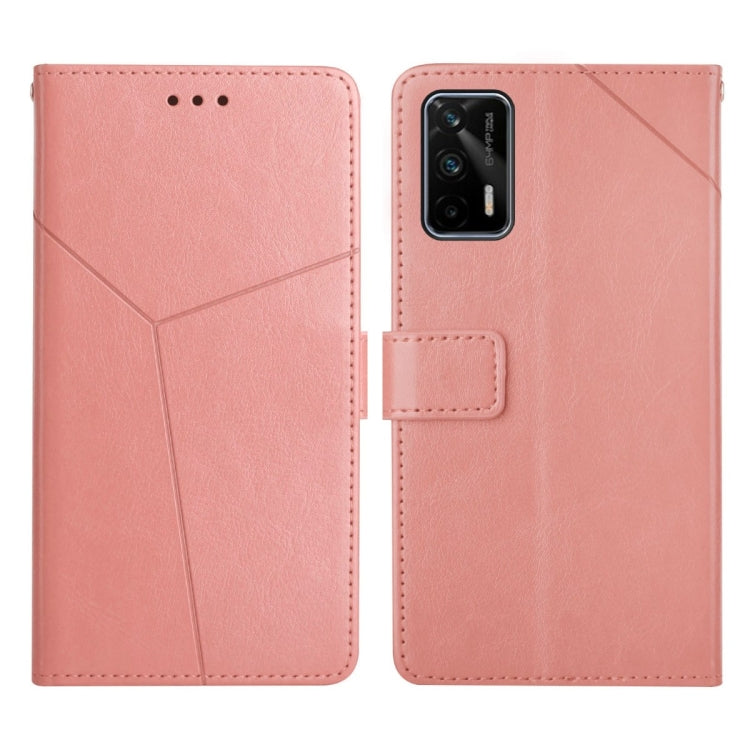 Custodia per telefono in pelle flip orizzontale con cuciture a Y, For OPPO Realme 8i, For OPPO Realme C11, For OPPO Realme C15 / C20, For OPPO Realme GT
