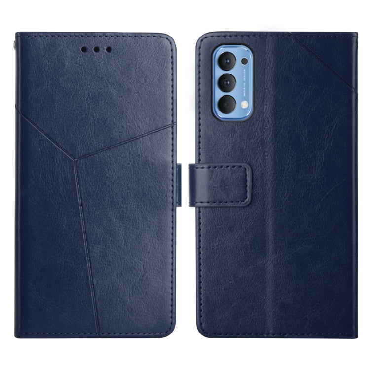 Custodia per telefono in pelle flip orizzontale con cuciture a Y, For OPPO Realme GT Master, For OPPO Reno2 Z / Reno2 F, For OPPO Reno3 Pro 5G, For OPPO Reno4 5G