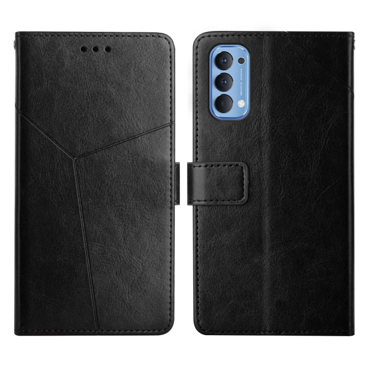 Custodia per telefono in pelle flip orizzontale con cuciture a Y, For OPPO Realme GT Master, For OPPO Reno2 Z / Reno2 F, For OPPO Reno3 Pro 5G, For OPPO Reno4 5G