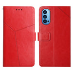 Custodia per telefono in pelle flip orizzontale con cuciture a Y, For OPPO Reno4 Pro 5G, For OPPO Reno5 4G, For OPPO Reno5 5G, For OPPO Reno5 Pro 5G