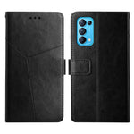 Custodia per telefono in pelle flip orizzontale con cuciture a Y, For OPPO Reno4 Pro 5G, For OPPO Reno5 4G, For OPPO Reno5 5G, For OPPO Reno5 Pro 5G