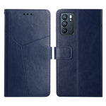 Custodia per telefono in pelle flip orizzontale con cuciture a Y, For OPPO Reno6 5G, For OPPO Reno6 Pro 5G, For OPPO Reno6 Pro+ 5G, For OPPO Realme 9i