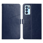 Custodia per telefono in pelle flip orizzontale con cuciture a Y, For OPPO Reno6 5G, For OPPO Reno6 Pro 5G, For OPPO Reno6 Pro+ 5G, For OPPO Realme 9i