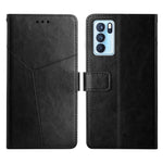 Custodia per telefono in pelle flip orizzontale con cuciture a Y, For OPPO Reno6 5G, For OPPO Reno6 Pro 5G, For OPPO Reno6 Pro+ 5G, For OPPO Realme 9i