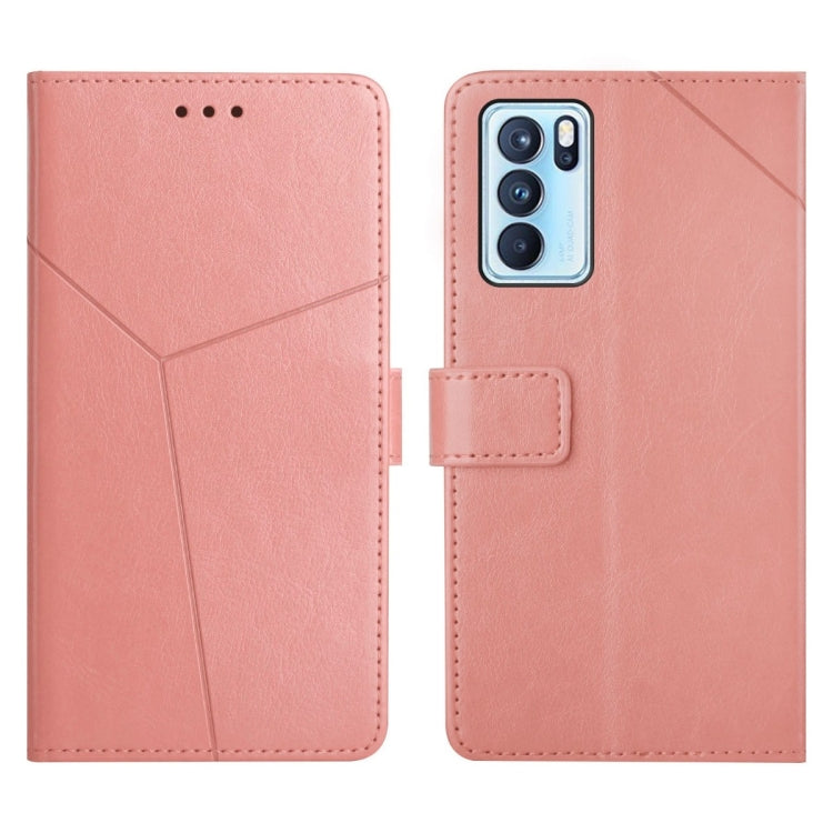 Custodia per telefono in pelle flip orizzontale con cuciture a Y, For OPPO Reno6 5G, For OPPO Reno6 Pro 5G, For OPPO Reno6 Pro+ 5G, For OPPO Realme 9i