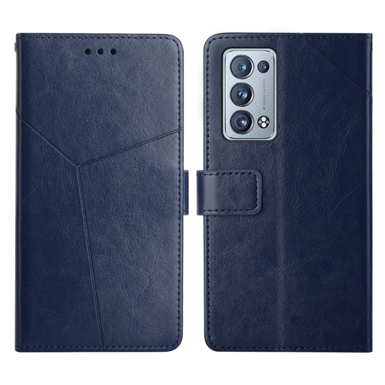 Custodia per telefono in pelle flip orizzontale con cuciture a Y, For OPPO Reno6 5G, For OPPO Reno6 Pro 5G, For OPPO Reno6 Pro+ 5G, For OPPO Realme 9i