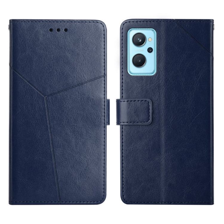 Custodia per telefono in pelle flip orizzontale con cuciture a Y, For OPPO Reno6 5G, For OPPO Reno6 Pro 5G, For OPPO Reno6 Pro+ 5G, For OPPO Realme 9i