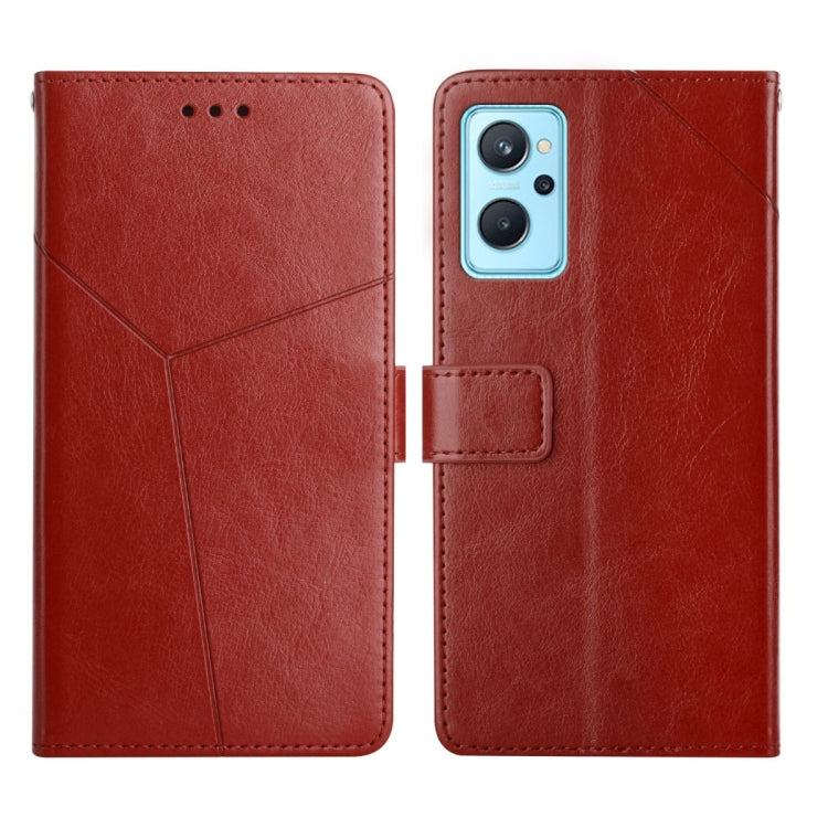 Custodia per telefono in pelle flip orizzontale con cuciture a Y, For OPPO Reno6 5G, For OPPO Reno6 Pro 5G, For OPPO Reno6 Pro+ 5G, For OPPO Realme 9i