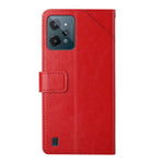 Custodia per telefono in pelle flip orizzontale con cuciture a Y, For OPPO Realme C31, For OPPO Realme C35