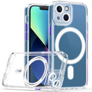 Cat-eye TPU + Custodia per telefono Magsafe in acrilico, For iPhone 13 mini, For iPhone 13, For iPhone 13 Pro, For iPhone 13 Pro Max, For iPhone 12 mini, For iPhone 12