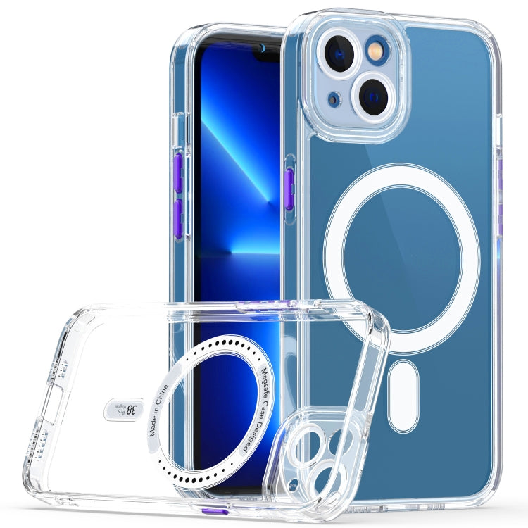 Custodia TPU acrilico compatibile MagSafe per iPhone 13 e 12
