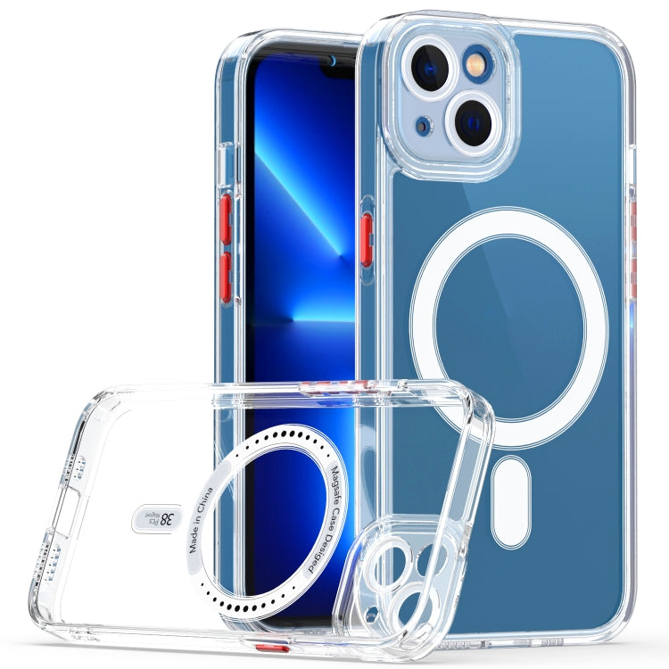 Custodia TPU acrilico compatibile MagSafe per iPhone 13 e 12