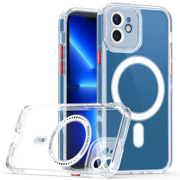 Custodia TPU acrilico compatibile MagSafe per iPhone 13 e 12