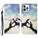 Custodia portafoglio in pelle per iPhone 13 Pro