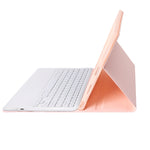 A800B Custodia con tastiera staccabile color caramella Bluetooth con slot per penna per Samsung Galaxy Tab S8+ / S7+ / S7 FE
