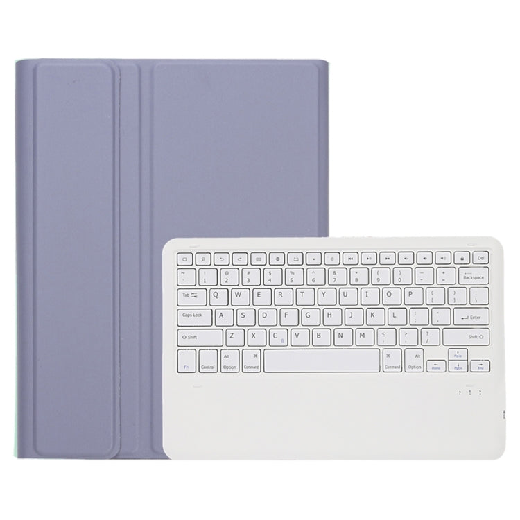 A800B Custodia con tastiera staccabile color caramella Bluetooth con slot per penna per Samsung Galaxy Tab S8+ / S7+ / S7 FE