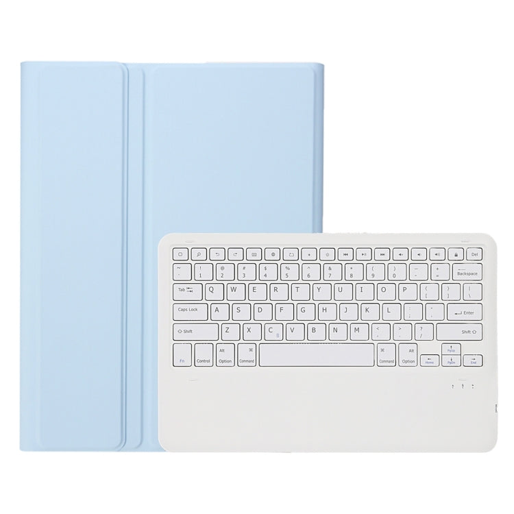 A800B Custodia con tastiera staccabile color caramella Bluetooth con slot per penna per Samsung Galaxy Tab S8+ / S7+ / S7 FE